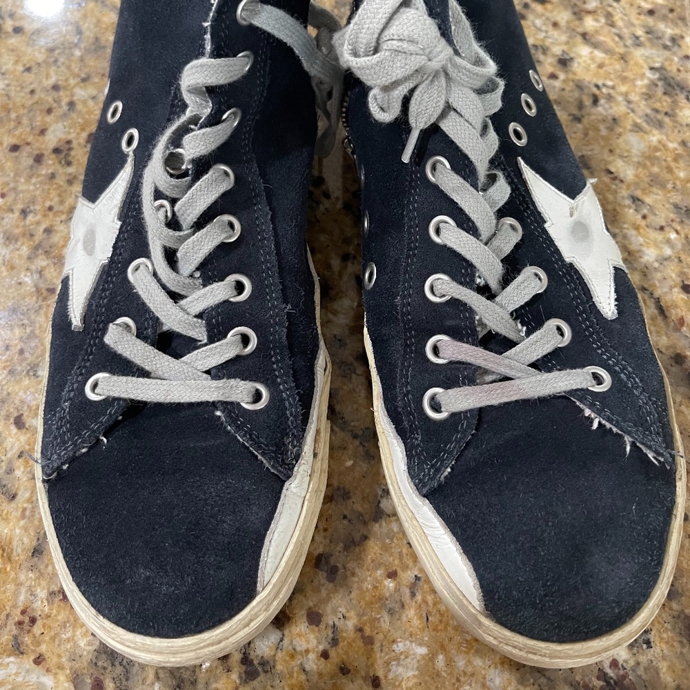 FRANCY GOLDEN GOOSE HI-TOPS - SIZE 40
